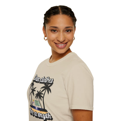 Wanderer’s Edition: “Clean Clothes Are A Myth” Tee for Youthful Travelers