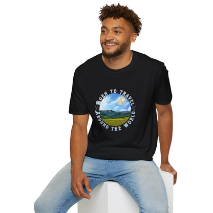 Unisex T-Shirt "Born to travel around the world"