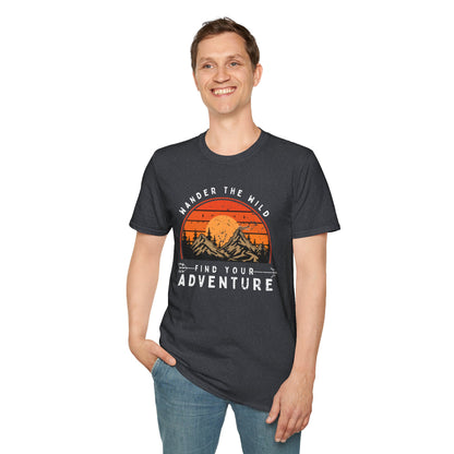 Unisex T-Shirt for Outdoor Enthusiasts: “Wander the Wild, Find Your Adventure”
