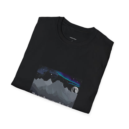 Aurora Landscape Men’s T-Shirt – Soft and Comfortable Night Sky Tee