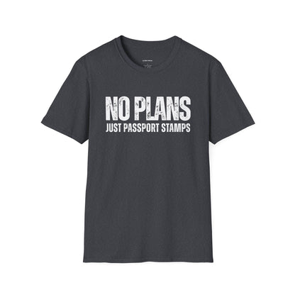 Travel-Inspired Unisex T-Shirt - 'No Plans Just Passport Stamps'