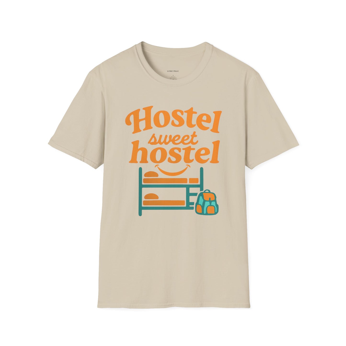 Hostel Sweet Hostel Unisex T-Shirt — Backpacking & Travel Bunk Tee