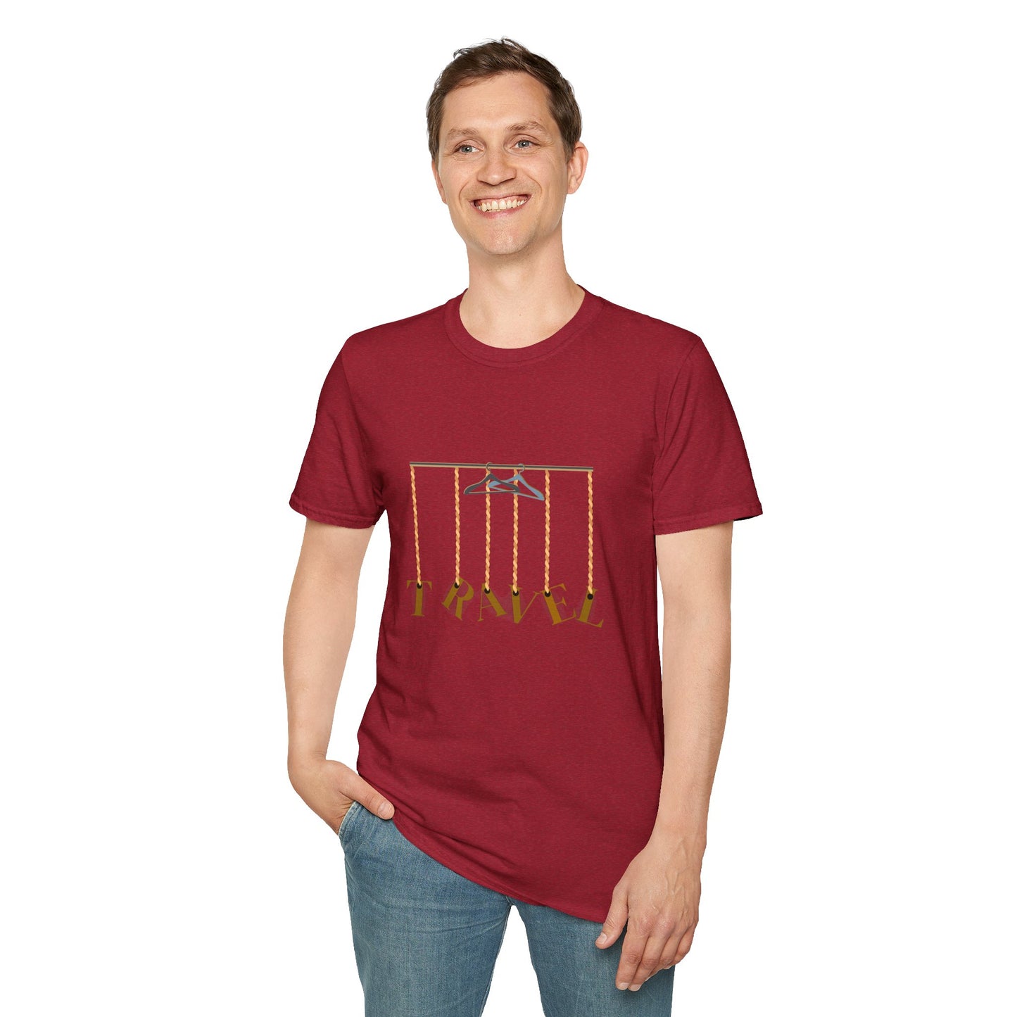 Travel-Inspired Unisex Softstyle T-Shirt for Travellers Who Are Not Afraid of Humour