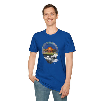Unisex T-Shirt – ‘Castle Trapped in a Glass Case’ Art Design