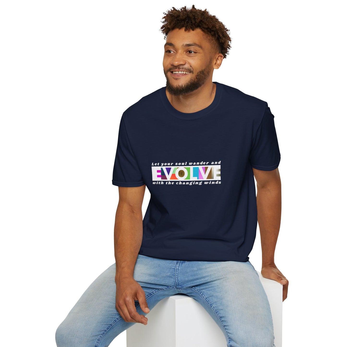 'Evolve' Inspirational Unisex Softstyle T-Shirt