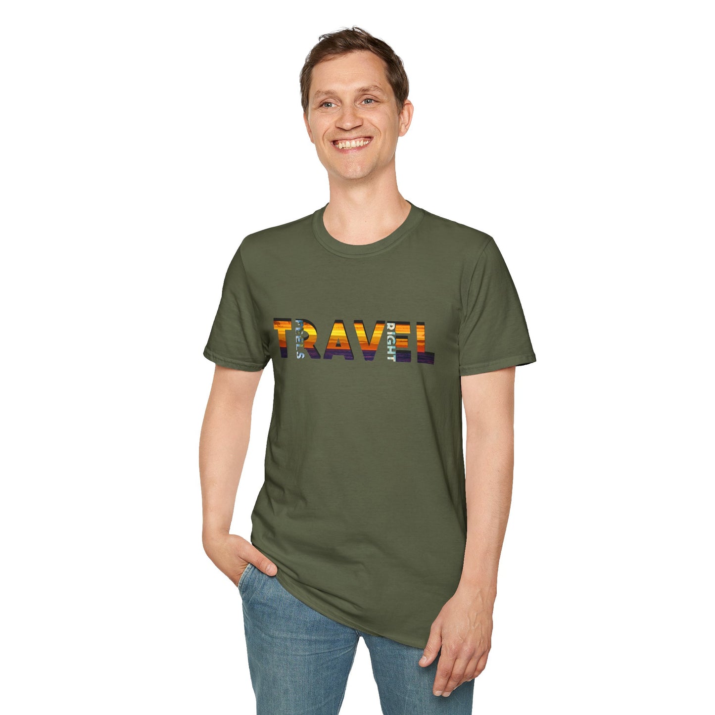 'Travel Feels Right' T-Shirt, Adventure T-shirt, Gift for Travelers