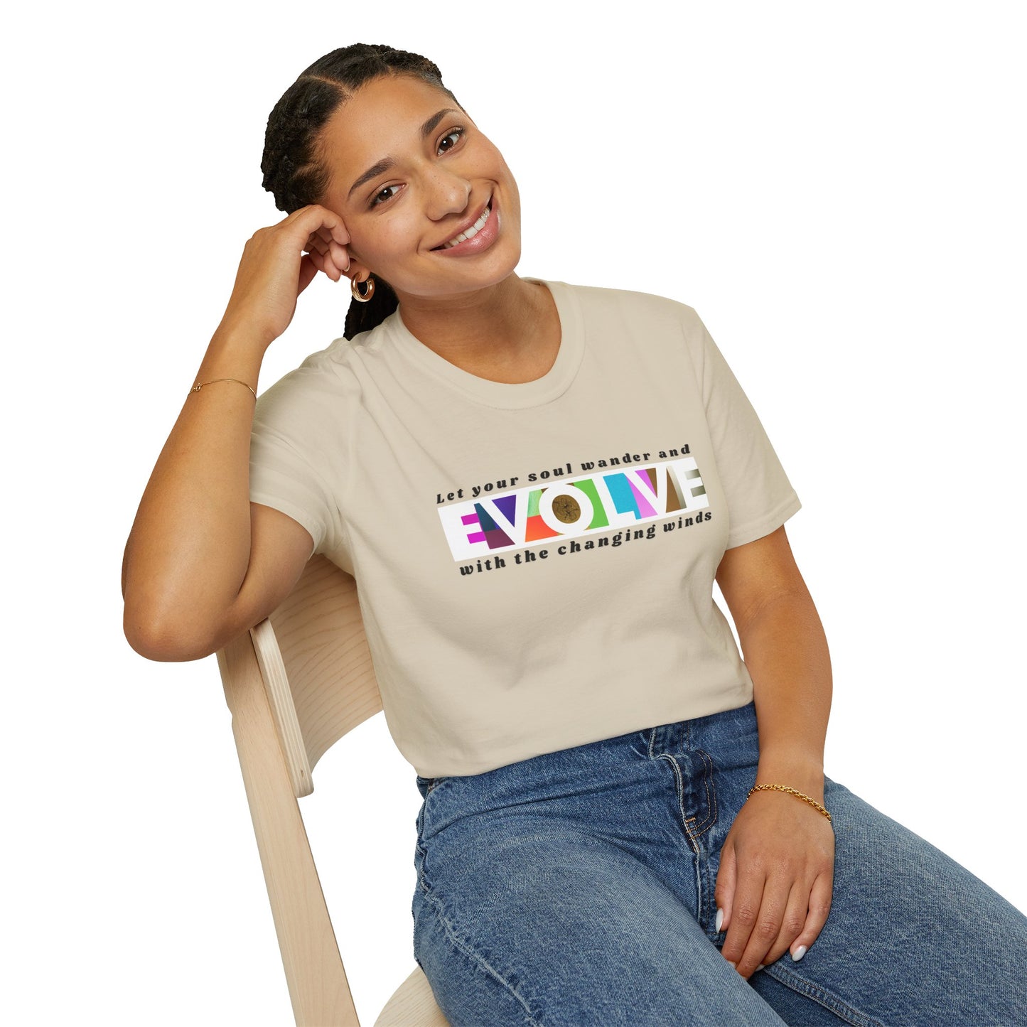 'Evolve' Inspirational Unisex Softstyle T-Shirt
