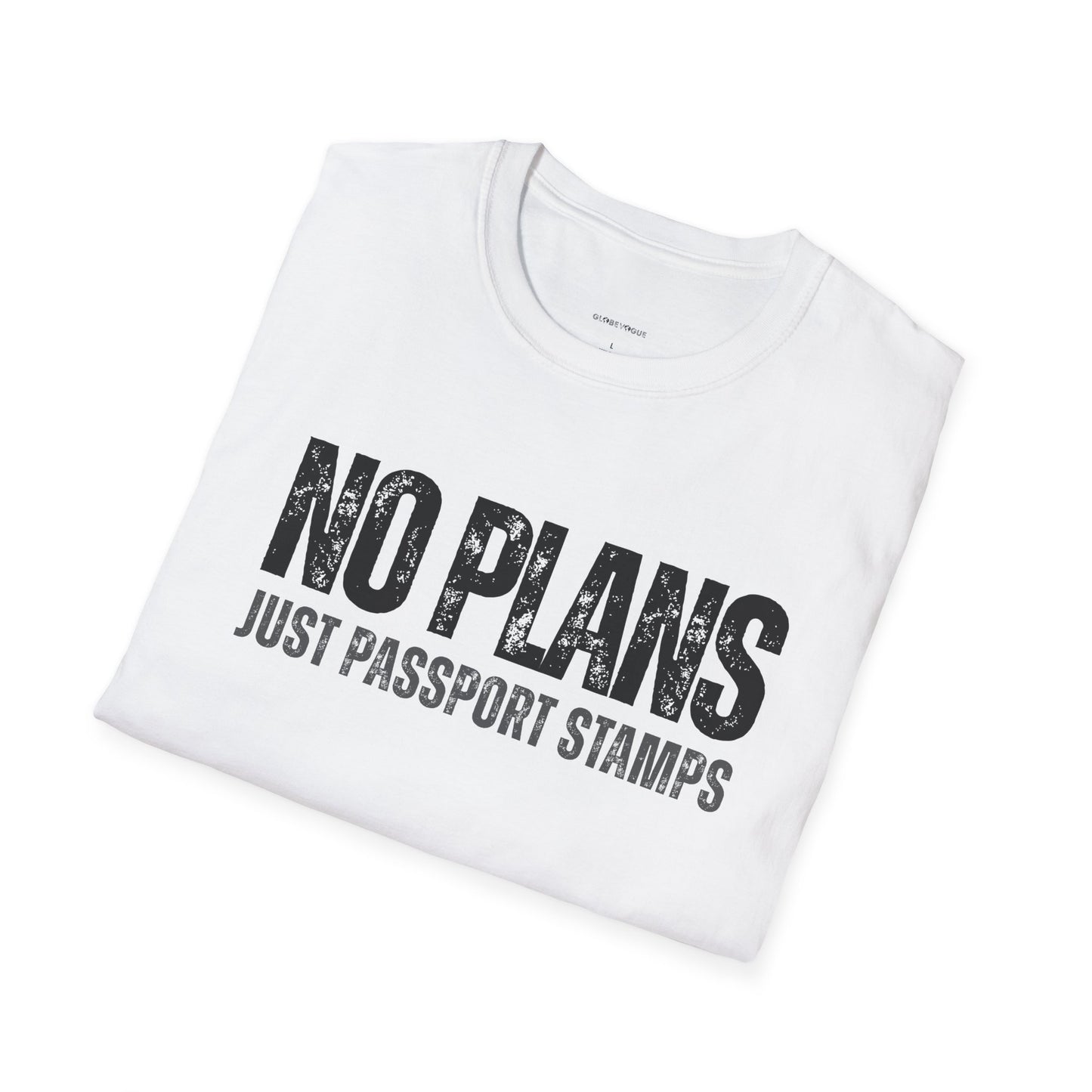 Travel-Inspired Unisex T-Shirt - 'No Plans Just Passport Stamps'