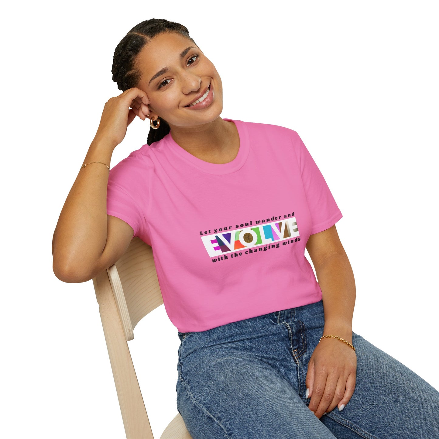 'Evolve' Inspirational Unisex Softstyle T-Shirt