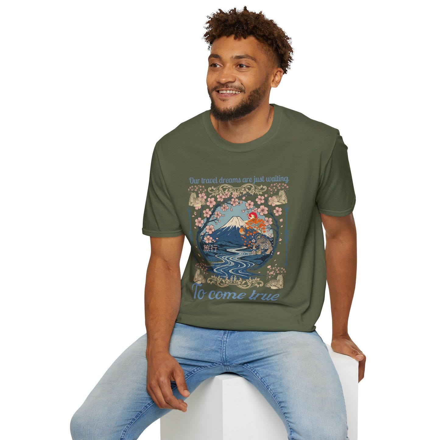 To Come True Scenic Dream T-Shirt — Inspirational Mountain Lake Graphic Tee