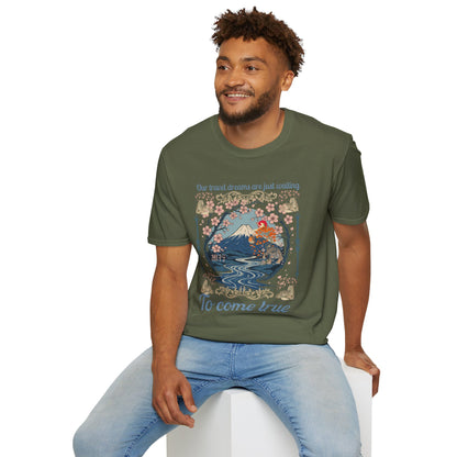 To Come True Scenic Dream T-Shirt — Inspirational Mountain Lake Graphic Tee