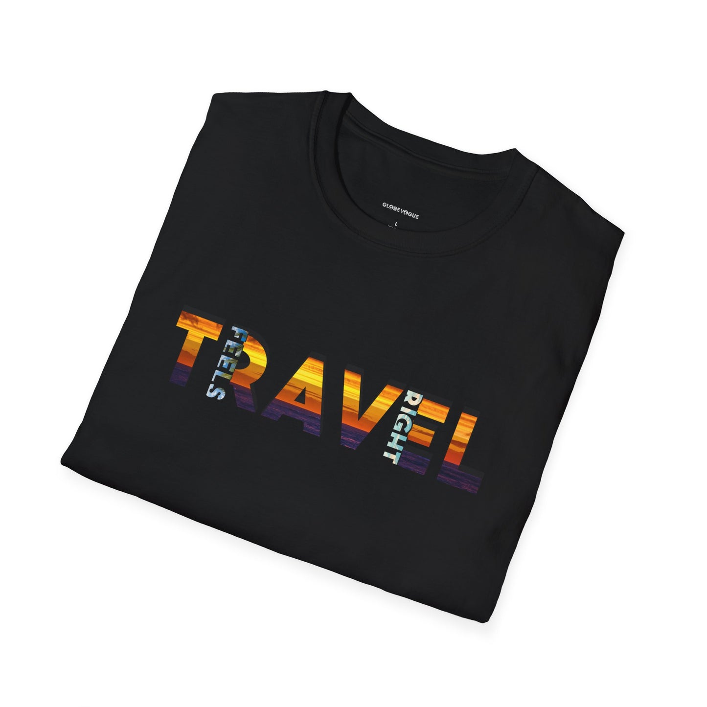 'Travel Feels Right' T-Shirt, Adventure T-shirt, Gift for Travelers
