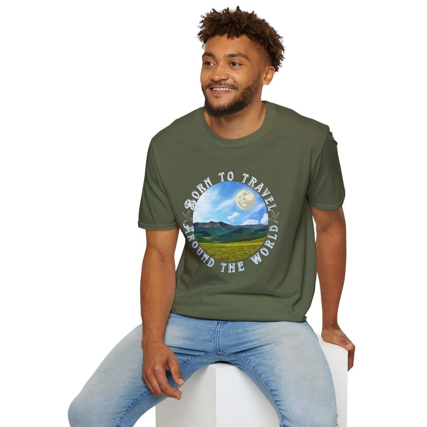 Unisex T-Shirt "Born to travel around the world"