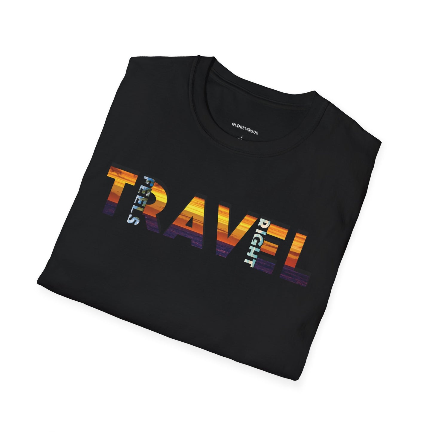 'Travel Feels Right' T-Shirt, Adventure T-Shirt, Perfect Gift for Travelers