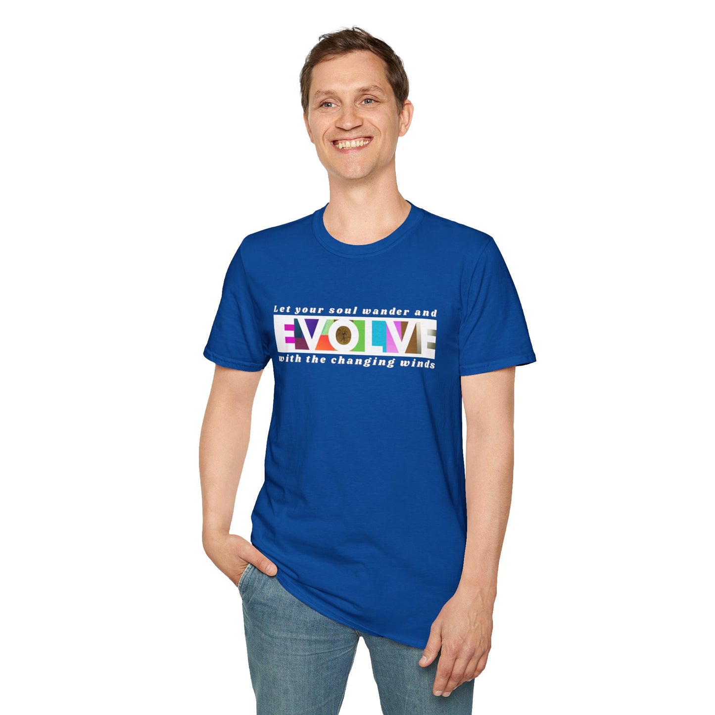 'Evolve' Inspirational Unisex Softstyle T-Shirt