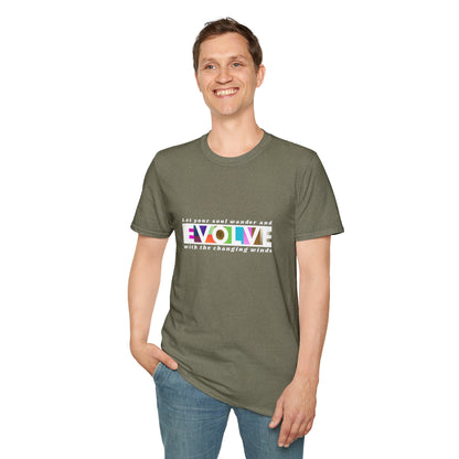 'Evolve' Inspirational Unisex Softstyle T-Shirt