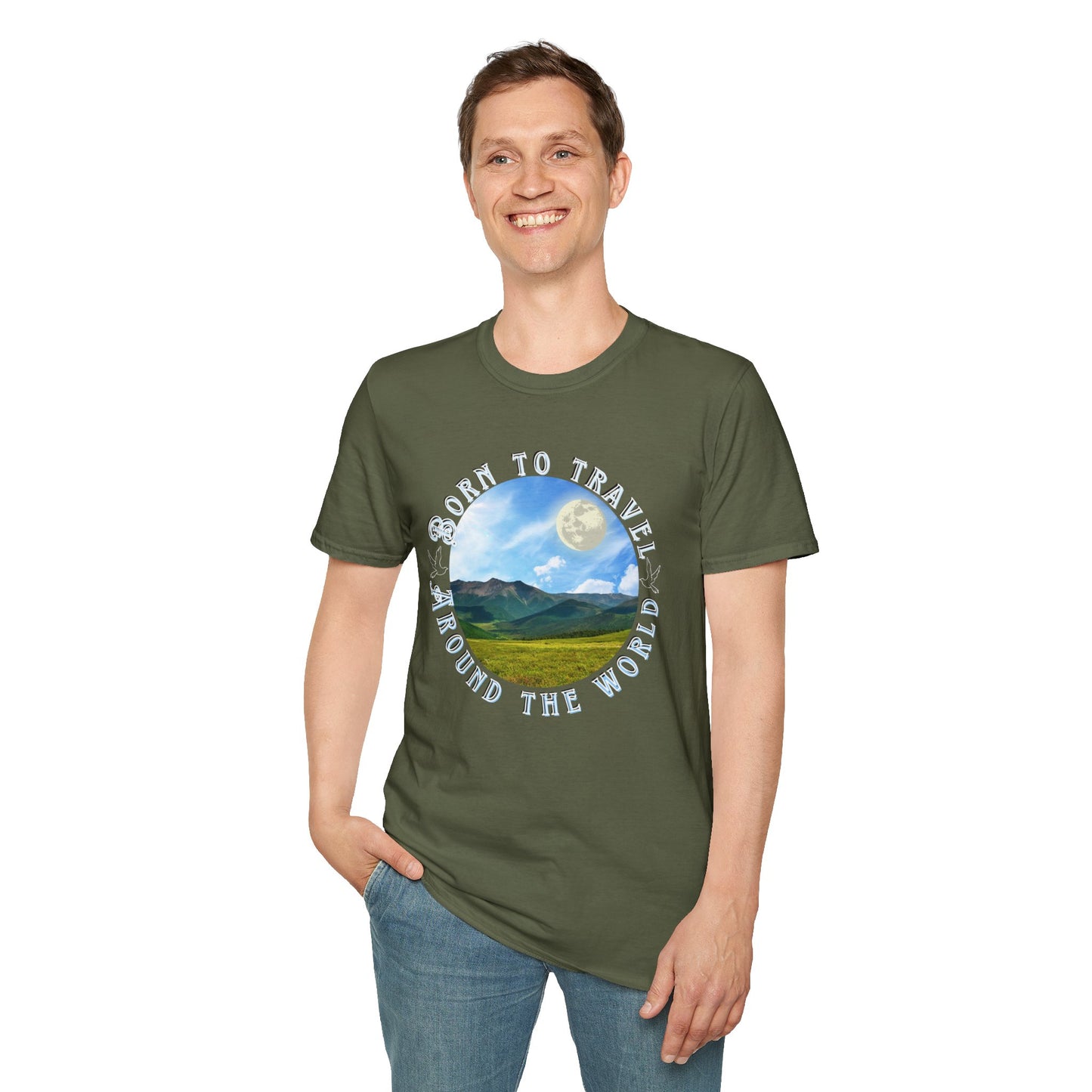 Unisex T-Shirt "Born to travel around the world"