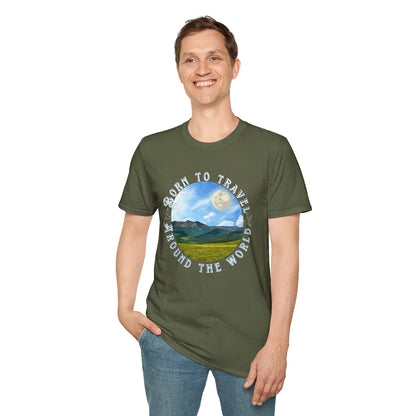 Unisex T-Shirt "Born to travel around the world"