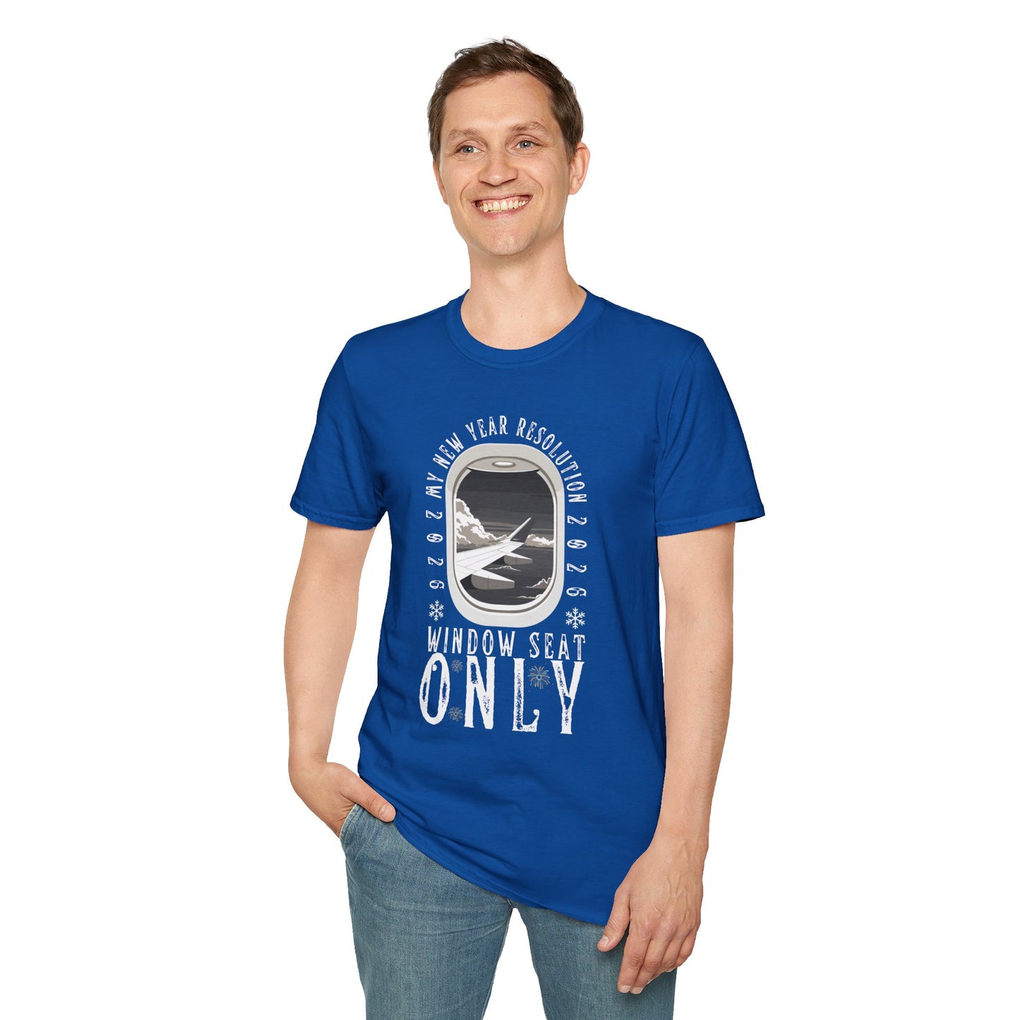 Unisex Softstyle T-Shirt-"Window Seat Only"