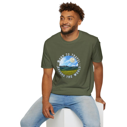 Unisex T-Shirt "Born to travel around the world"