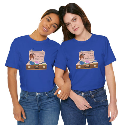 "Careful We Chase Flights Too" Funny T-Shirt design ,For Travelers