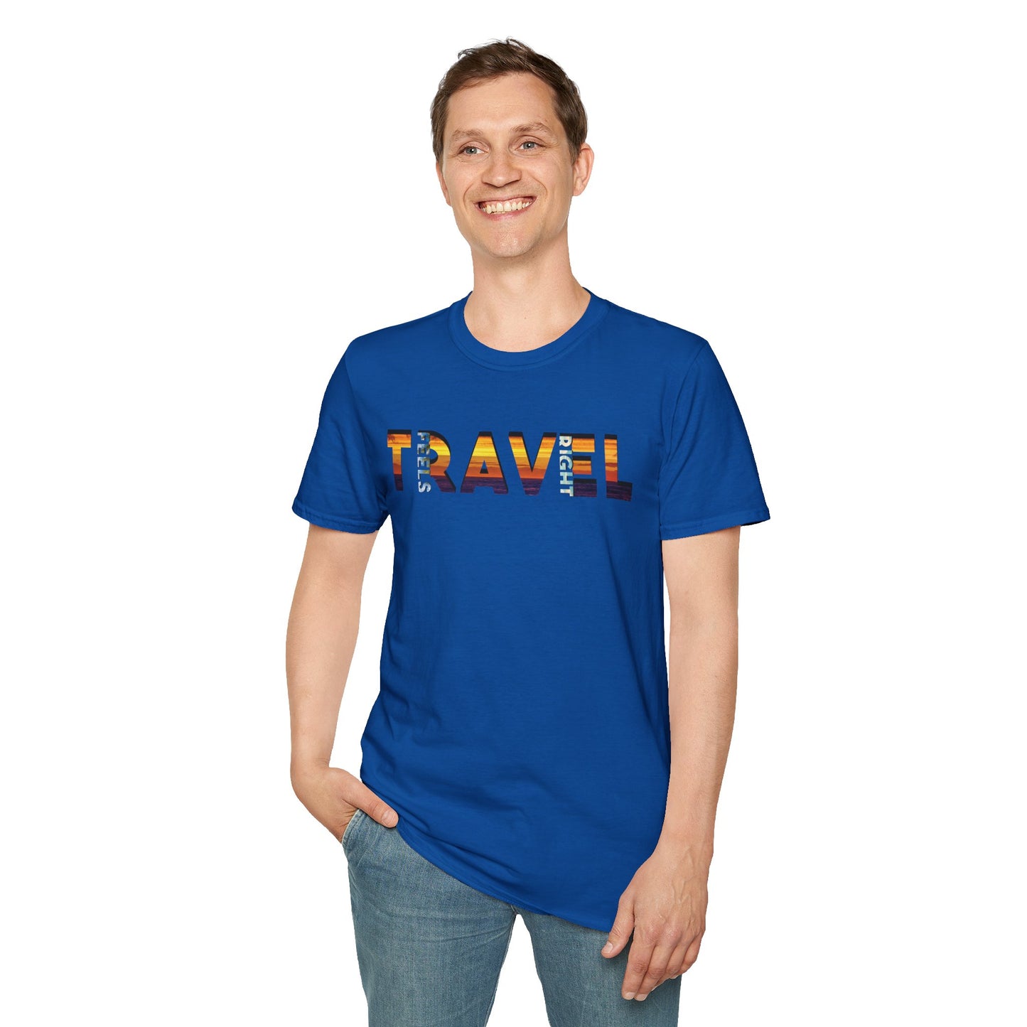 'Travel Feels Right' T-Shirt, Adventure T-Shirt, Perfect Gift for Travelers