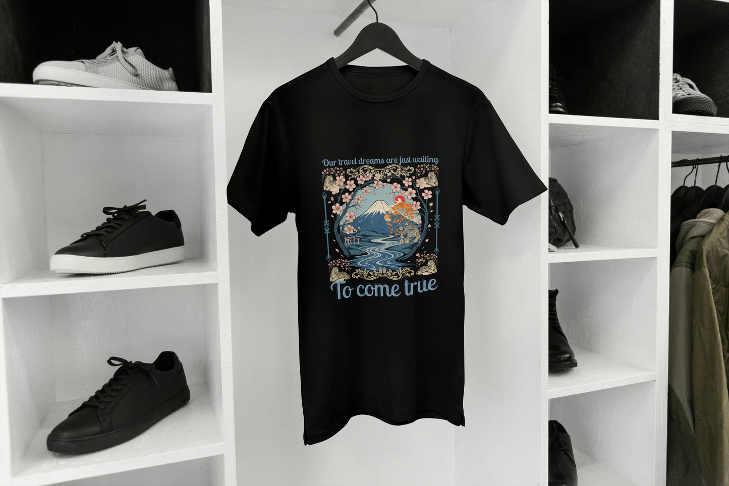 To Come True Scenic Dream T-Shirt — Inspirational Mountain Lake Graphic Tee