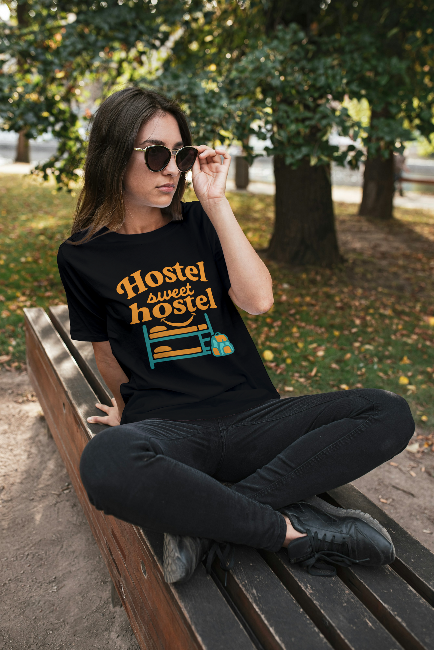 Hostel Sweet Hostel Unisex T-Shirt — Backpacking & Travel Bunk Tee