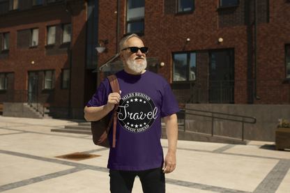 Unisex Travel T-Shirt - 'Miles Behind, Magic Ahead'