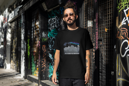 Aurora Landscape Men’s T-Shirt – Soft and Comfortable Night Sky Tee