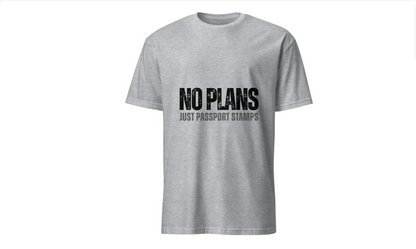 Travel-Inspired Unisex T-Shirt - 'No Plans Just Passport Stamps'