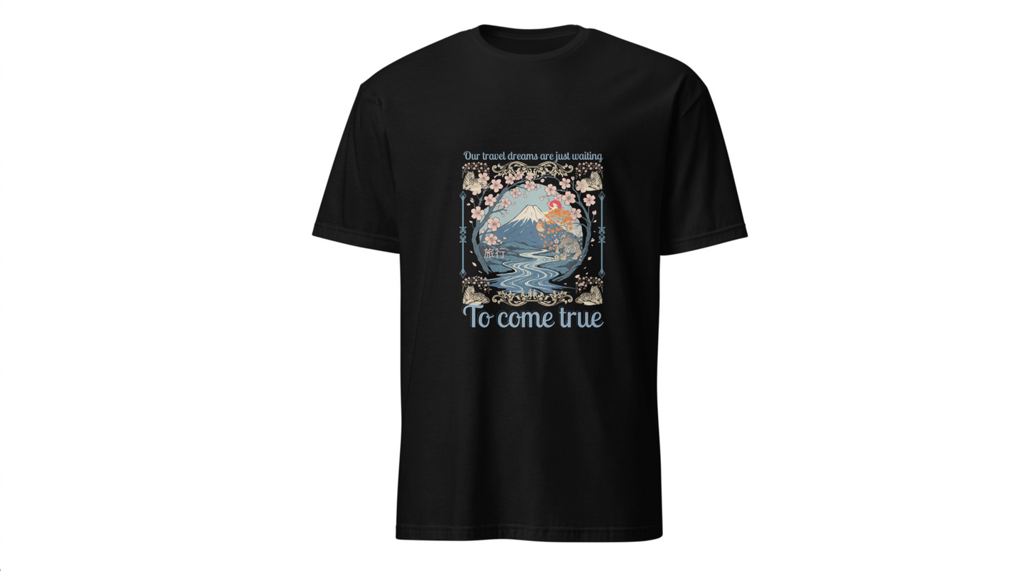 To Come True Scenic Dream T-Shirt — Inspirational Mountain Lake Graphic Tee