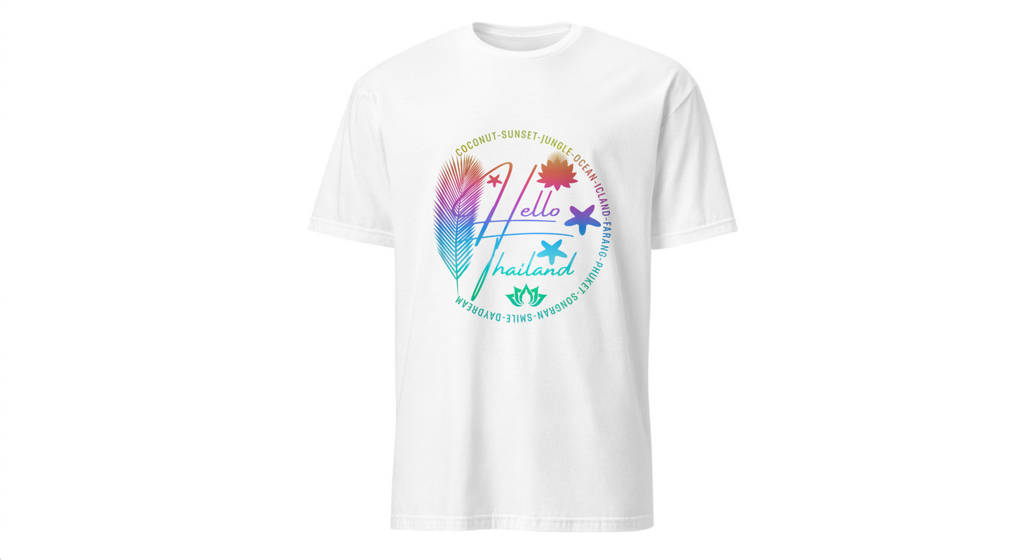 Hello Thailand Women’s Softstyle Tee – Colorful Travel Shirt for Thailand Lovers