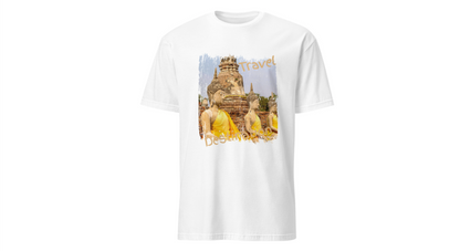 Buddha Temple Travel Graphic Unisex T-Shirt — Vintage-Style Southeast Asia Vacation Tee