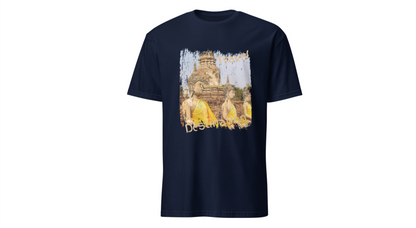Buddha Temple Travel Graphic Unisex T-Shirt — Vintage-Style Southeast Asia Vacation Tee