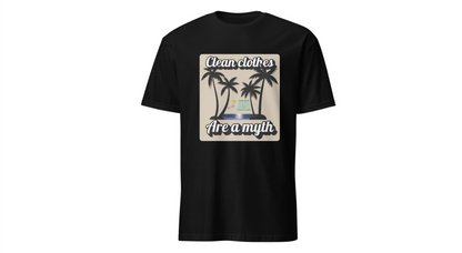 Wanderer’s Edition: “Clean Clothes Are A Myth” Tee for Youthful Travelers
