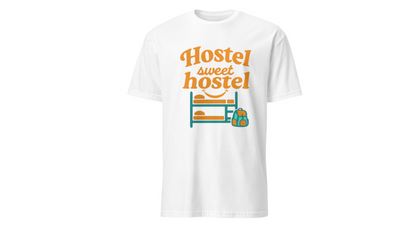 Hostel Sweet Hostel Unisex T-Shirt — Backpacking & Travel Bunk Tee
