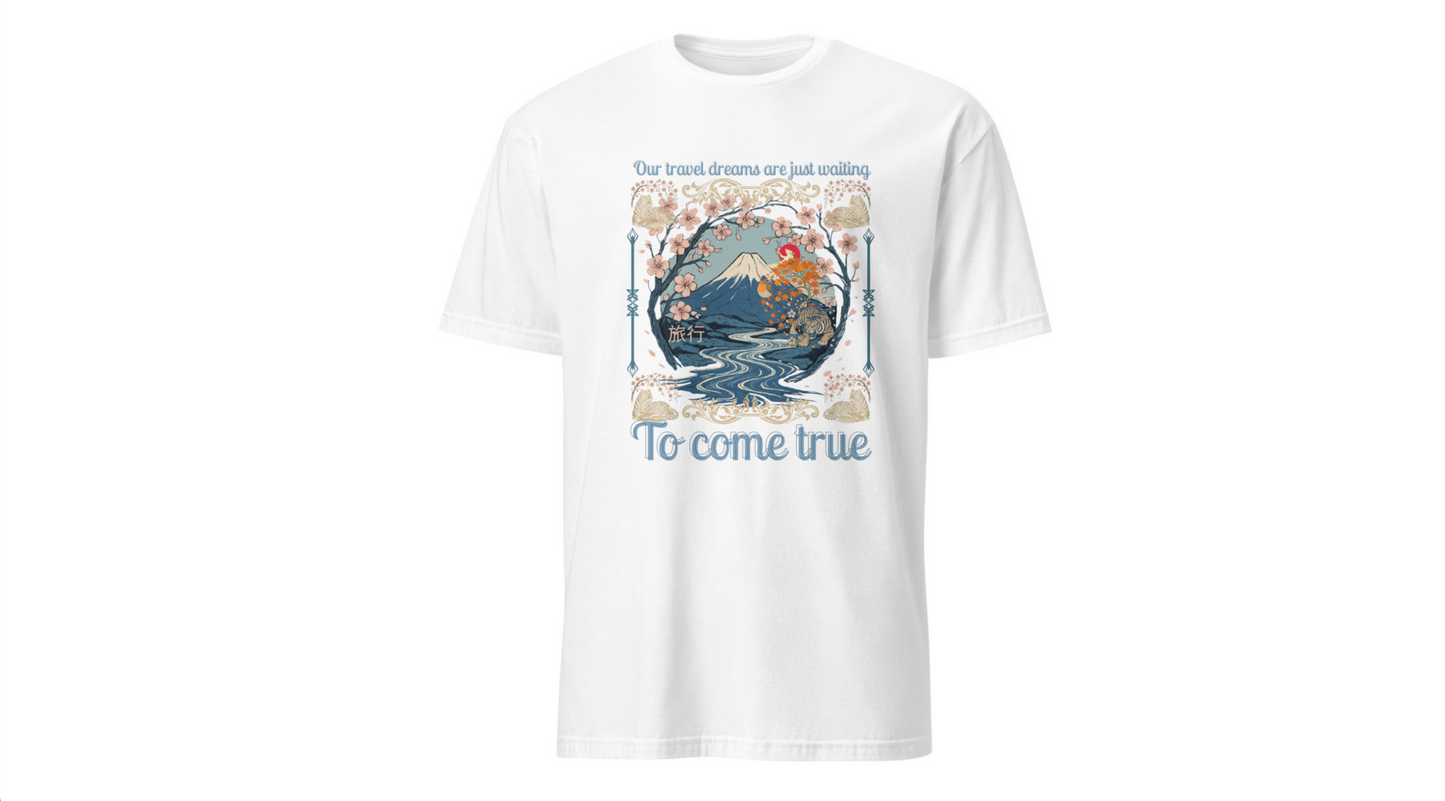 To Come True Scenic Dream T-Shirt — Inspirational Mountain Lake Graphic Tee
