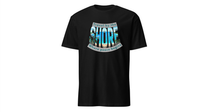 Beach Vibes Unisex Softstyle T-Shirt – “Travel by the Shore” Design