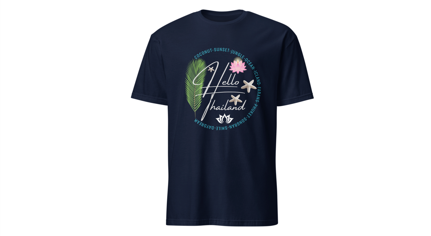 Hello Thailand Women’s Softstyle Tee – Colorful Travel Shirt for Thailand Lovers