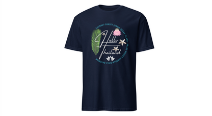 Hello Thailand Women’s Softstyle Tee – Colorful Travel Shirt for Thailand Lovers