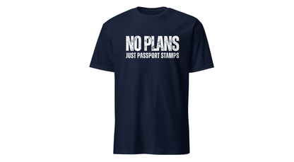 Travel-Inspired Unisex T-Shirt - 'No Plans Just Passport Stamps'