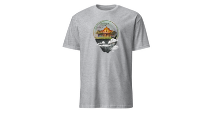 Unisex T-Shirt – ‘Castle Trapped in a Glass Case’ Art Design