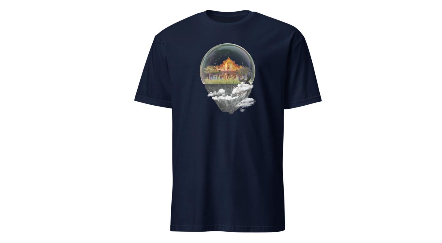 Unisex T-Shirt – ‘Castle Trapped in a Glass Case’ Art Design