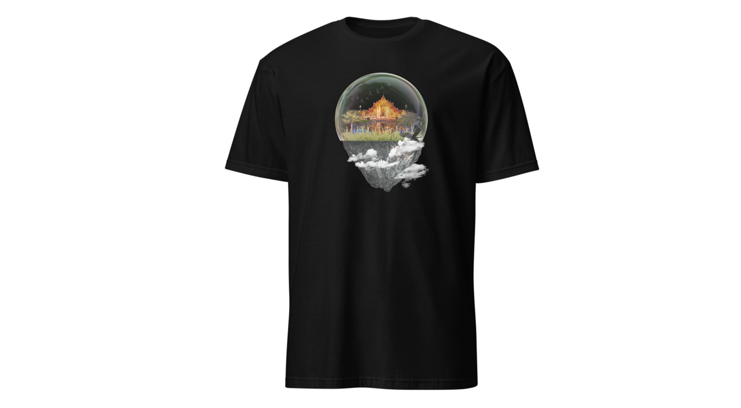 Unisex T-Shirt – ‘Castle Trapped in a Glass Case’ Art Design