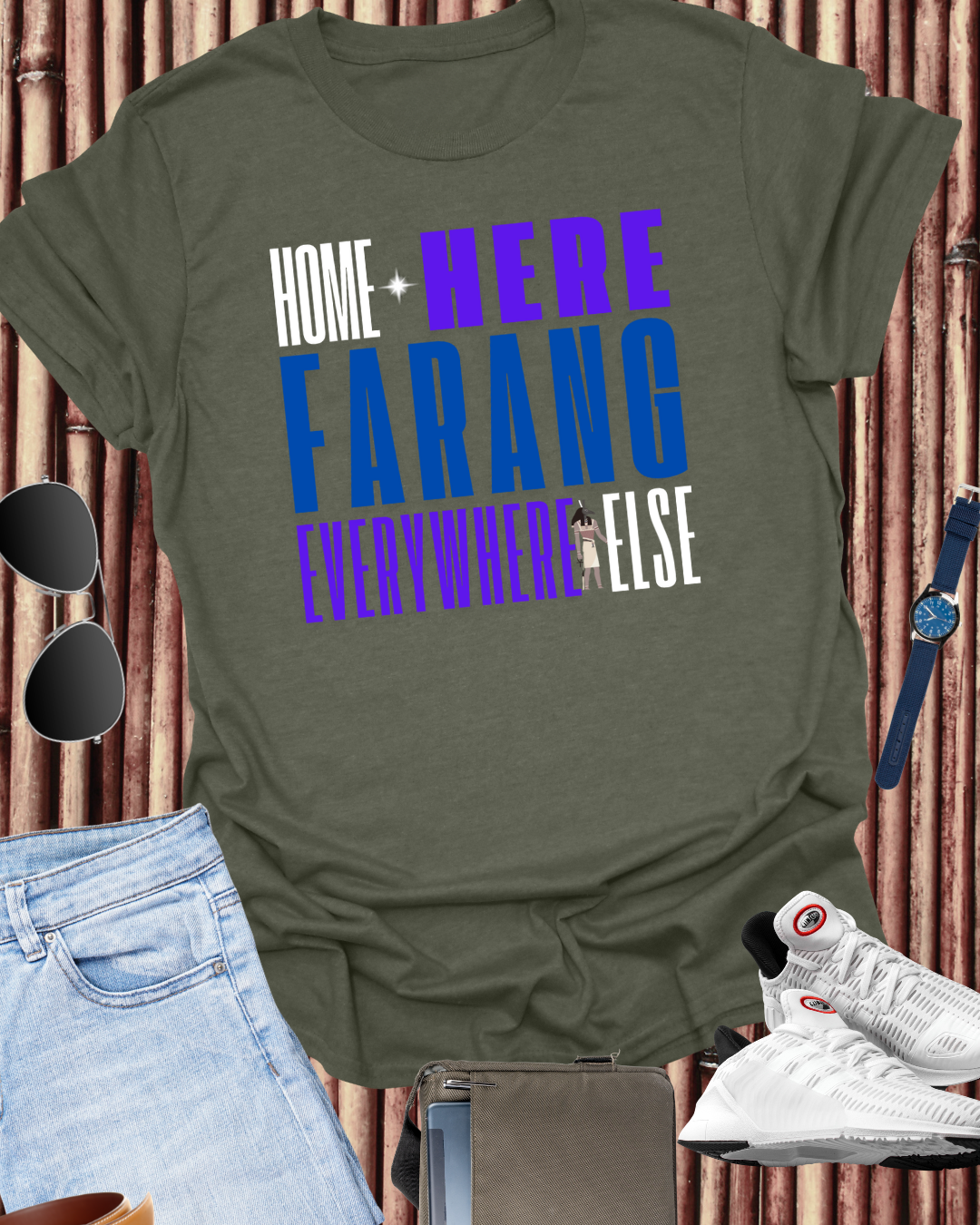 Home Is Here Farang Unisex Softstyle T-Shirt