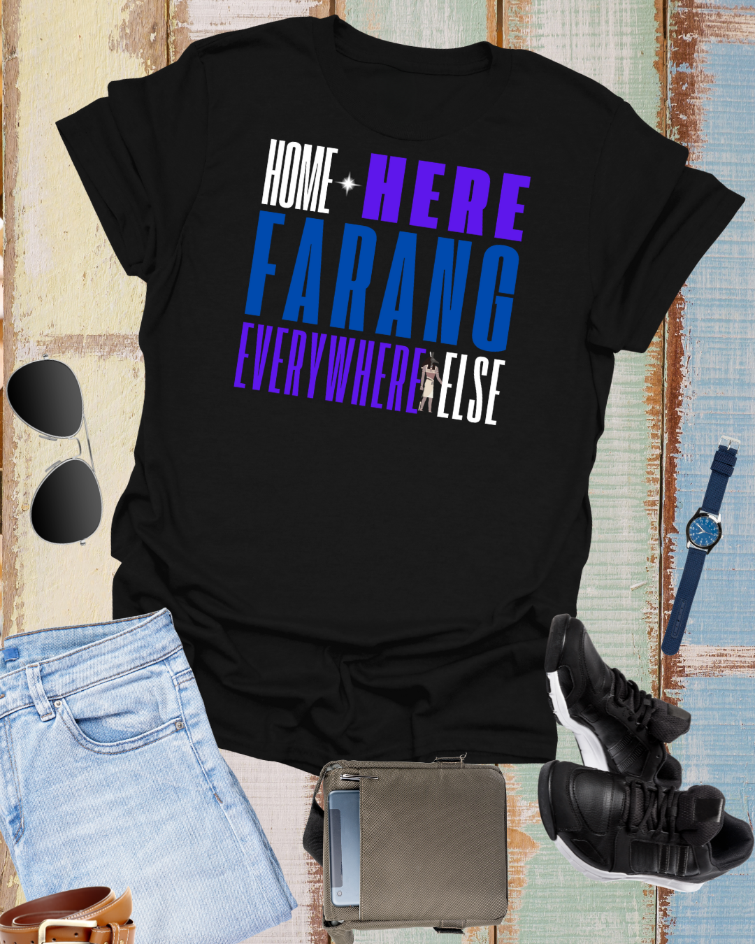 Home Is Here Farang Unisex Softstyle T-Shirt