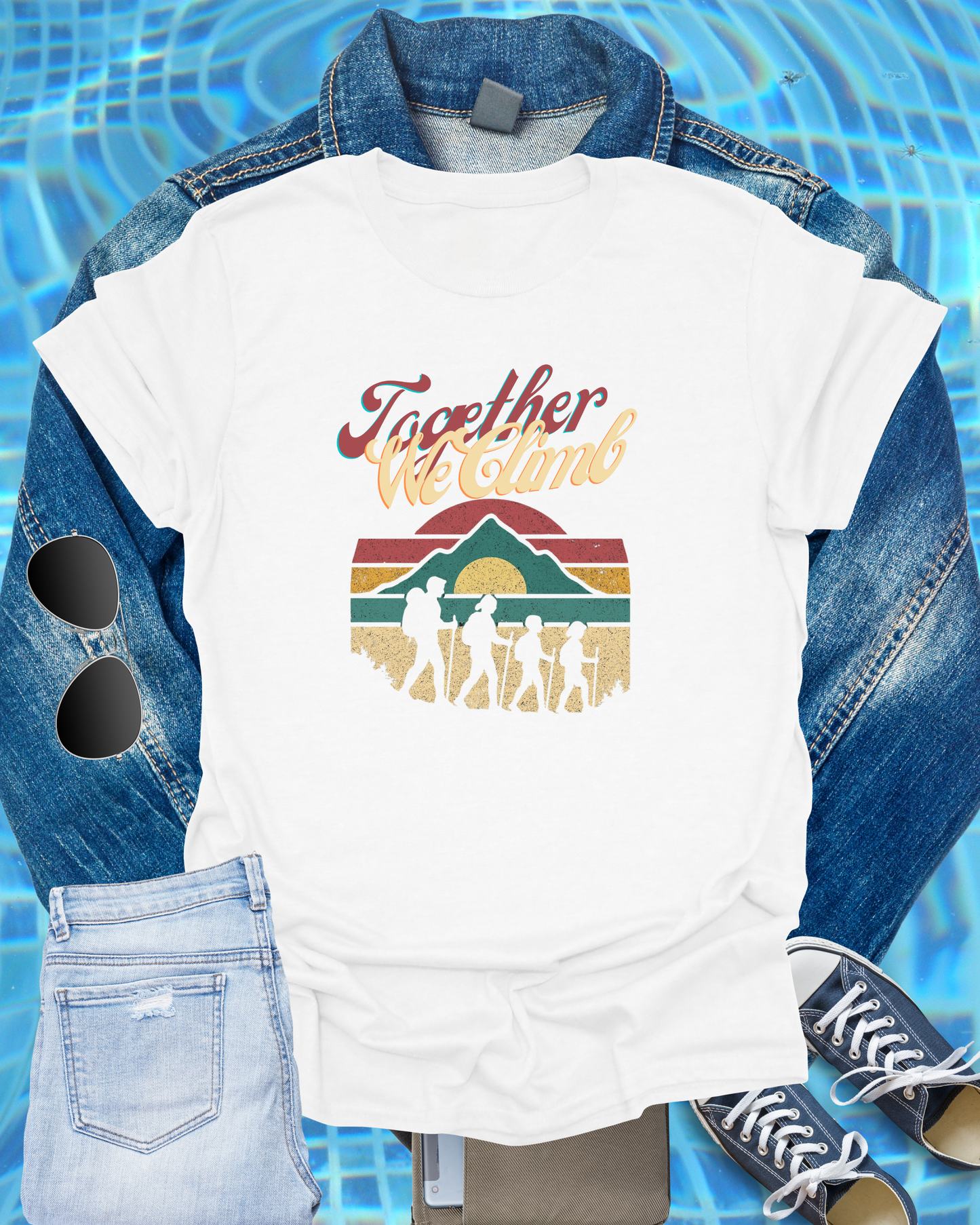 Unisex Vintage Travel Family Tee – Inspirational Nature Lover T-Shirt, Vacation & Reunion Gift, Summer Casual Apparel