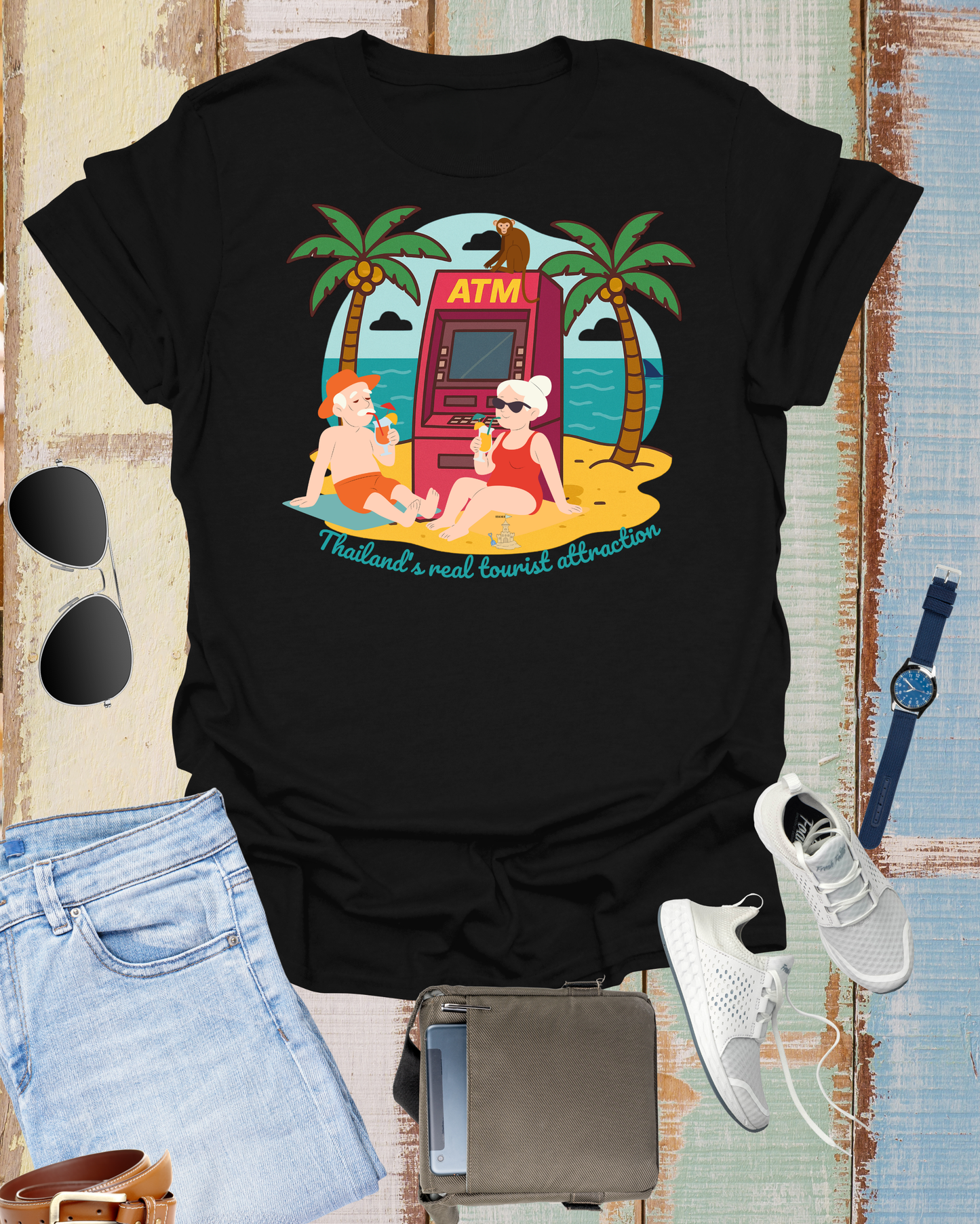 Funny Unisex Softstyle T-Shirt" Thailand's Real tourist attraction "