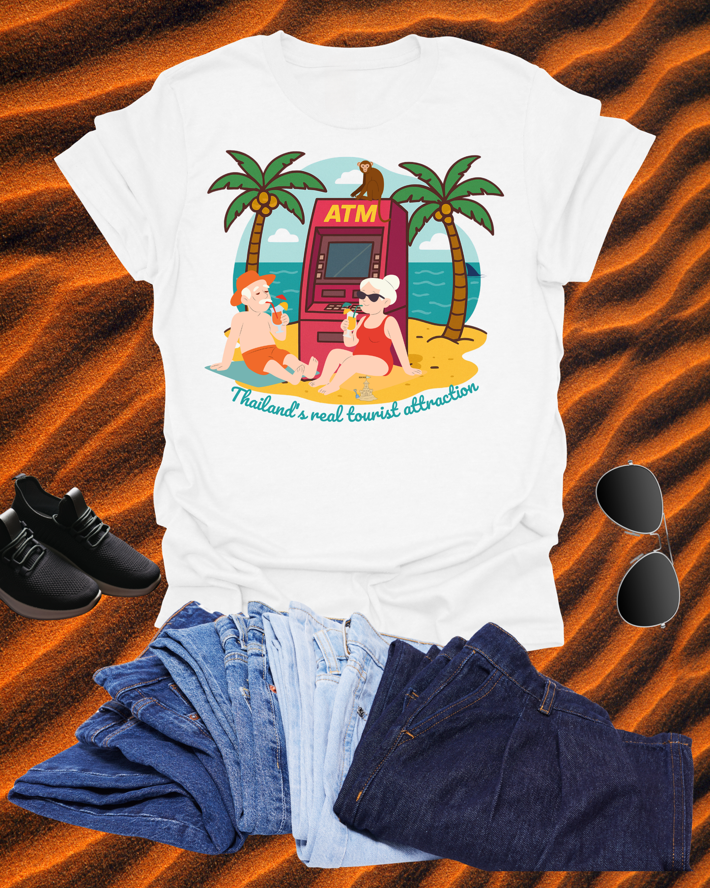 Funny Unisex Softstyle T-Shirt" Thailand's Real tourist attraction "